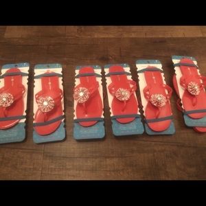 NIP - Red Jelly Sandals